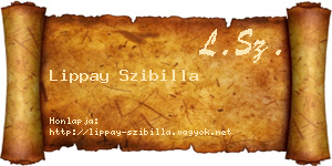 Lippay Szibilla névjegykártya